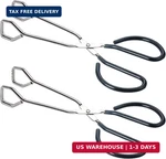 Hinmay 10-INCH Heavy Duty Stainless Steel Kitchen Scissor Tongs, Set Of 2. Fixed Price $14.99.