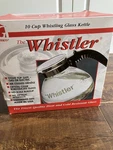 Gemco The Whistler Glass Teapot Kettle 10 Cup Almond Handle Stove Top Usa New. Fixed Price $25.00.