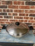 Saladmaster 7 15 Wok TP304-316 Surgical Stainless Steel Paella Pan W/ Lid. Fixed Price $575.00.