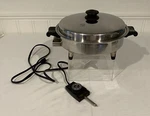 Saladmaster 7815E Electric Skillet 11 Vintage Works Stainless Steel Immersible. Fixed Price $55.21.