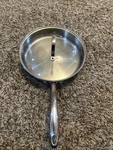 Kenmore Stainless Steel Copper Core 10" Fry Pan Skillet W/ Glass Lid Nice. Fixed Price $29.99.