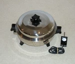 Health Craft Oil Core Waterless Electric Skillet Frying Pan # K7273C - Euc. Fixed Price $249.99.