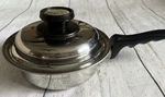 Kitchen West Bend Americraft Skillet Fry Pan 8" 1 Qt Ss W/lid 53095. Fixed Price $49.99.