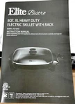 New! Elite Bistro Electric Skillet 8QT. Xl Heavy Duty W/ Rack. Fixed Price $68.00.