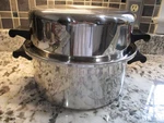 Saladmaster T304S Stainless Steel 6 Quart Stock Pot/dutch Oven W/dome Lid. Fixed Price $82.99.