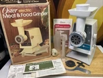 Oster 79 Food & Meat Grinder Mcm Starburst 996-28 Complete Sausage Accessories. Fixed Price $36.95.
