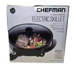 Chefman RJ05-12-RO Round Inch Electric Skillet. Fixed Price $29.99.