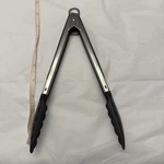 Cuisinart Tongs Locking Grip Kitchen Gadget Black And Silver. Fixed Price $5.00.