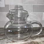 Vtg Primula Clear Glass 40 Oz Teapot Complete W/lid. Fixed Price $14.00.