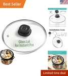 9.1-INCH Instant Pot Lid With Stainless Steel Rim Ideal For Home Chefs. Fixed Price $14.99.