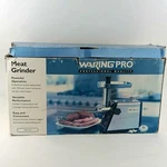 Waring Pro 3 Cutting Blades Electric Meat Grinder With Reverse Function MG100. Fixed Price $101.99.