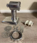 Vintage Oster Food Grinder Head Model 954 Blades Disks Wrench Screw Drive. Fixed Price $39.00.