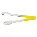Winco Utility Tong With Yellow Non-slip Grip, 12-INCH, Stainless Steel. Fixed Price $19.80.