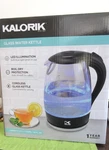 Kalorik 1.7 Liter Glass Water Tea Kettle With Blue Led ***new In Orig. Box***. Fixed Price $18.99.