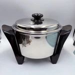 Saladmaster SA005OCU 304/316TI Titanium Stainless Steel Electric Skillet Mint. Fixed Price $575.00.