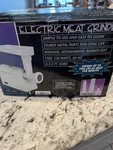 Electric Meat Grinder Model 268 250W White, Coarse & Fine Discs, Sausage Filler. Fixed Price $26.95.