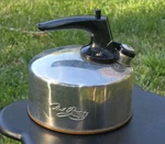 Vintage Revere Ware Stainless Steel Copper Bottom Tea Kettle Pot Guc 1121 6 Cup. Fixed Price $32.99.