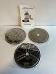 Bosch Universal Plus Large Slicer Shredder Replacement Disks Blades Set Of 3 New. Fixed Price $24.99.