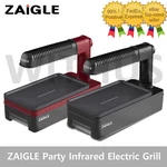 Zaigle Party Infrared Electric Grill Smokeless Bbq 220V - Black/red. Fixed Price $247.22.