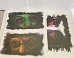 Eyes Creepy Window Cling Set Eyez 3 Designs 14X7" Halloween Party Decoration. Fixed Price $8.00.