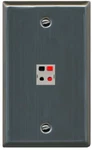 Riteav 1 Port Speaker Wire Plug Jack Wall Plate - Flat Stainless Steel. Fixed Price $19.64.