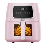 Kitchen Elite 5.5 Qt. Digital Air Fryer, Countertop Cooker With Led Screen, Pink. Fixed Price $53.00.