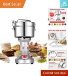 High-speed Electric Herb Grinder 550G Capacity, 2000W Stainless Steel Mill. Fixed Price $136.79.