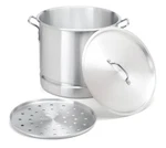 Bene Casa Aluminum Stock Pot With Steamer Rack And Lid. Fixed Price $37.99.