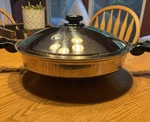 14 Inch Saladmaster Surgical Stainless Steel Wok Pan TP304 316L W/ Lid Usa. Fixed Price $350.00.
