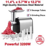 3200W Electric Meat Grinder Heavy Duty Commercial Sausage Maker Mincer Stuffer. Fixed Price $75.66.