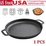 Cast Iron Griddle Heavy Duty Oval Skillet Comal Para Tortillas Flat Pan. Fixed Price $22.79.