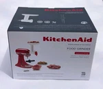 Kitchenaid Ksmfga Food Grinder Attachment For Stand Mixer - White. Fixed Price $24.99.