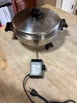 Saladmaster Electric Skillet Liquid Core 7817 W/ Vapo Lid & Probe Clean. Fixed Price $95.00.