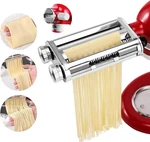 3-IN-1 Pasta Maker Attachment For Kitchenaid: Roller & Cutters Included. Fixed Price $132.99.