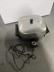 Vintage Presto Cook 'n Serv Fry Pan Model KC17-A 115V A.c. 1350 Watts Aluminum. Fixed Price $29.00.
