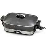 Presto Electric Nonstick Skillet With Tempered Glass Lid, 16", Black (open Box). Fixed Price $81.34.
