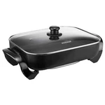 Brentwood 16" Nonstick Electric Skillet Glass Lid In Black. Fixed Price $78.24.