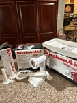 Kitchenaid Ksmgbc Grinder Attachment W/ Sausage Stuffer And Food Tray, Used. Fixed Price $67.99.