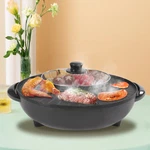 Electric Pan Hot Pot Bbq Frying Cook Grill Kitchen Barbecue Machine With Lid. Fixed Price $41.75.