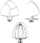3 Pack Attachments Set For Kitchenaid 4.5-5 Quart Tilt-head Stand Mixers,. Fixed Price $32.97.