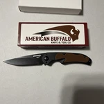 American Buffalo Knife And Tool Mark Ii Lockback Brown. Fixed Price $20.00.