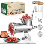 Huanyu Meat Grinder Manual Stainless Steel - Heavy Duty, NO.10, Silver. Fixed Price $195.99.