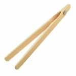 Norpro 8" Natural Wooden Bamboo Toaster Tongs With Magnet. Fixed Price $11.39.