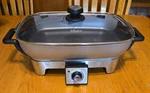 Oster 12X16 Inch Removable Non Stick Skillet Model CKSTSKKRM16-DFL. Fixed Price $70.00.
