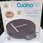 New Cucinapro 12" Griddle & Crepe Maker, Non-stick Electric Pan. Fixed Price $19.16.