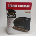 George Foreman Classic-plate Grill GR12B. Fixed Price $25.56.