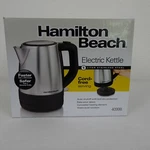 Hamilton Beach Electric Kettle Stainless Steel 1 Liter Auto Shutoff Cord Free. Fixed Price $34.99.
