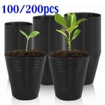 100/200X Plant Flower Pots Living Garden Nursery Seedlings Container 6.5-9CM. Fixed Price $7.99.