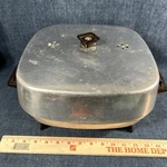 Vintage General Electric 11" Square Aluminum Skillet 25C127T. Fixed Price $90.00.