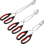 Scissor Tongs Stainless Steel 3 Pack Kitchen For Cooking Food Bbq. Fixed Price $14.42.